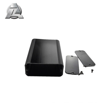 customized height width size black aluminium box profile